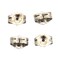 14K White Gold Earring Backs Clutch Kit 4 Pcs